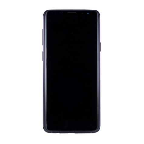 Samsung G965f Galaxy S9 Plus- Eredeti Cserealkatrész - Lcd Kijelző / Érintőképernyő Kerettel - Fekete