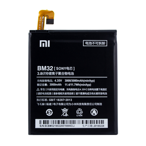 Xiaomi - Lítium-Ion Akkumulátor - Bm32 - Xiaomi Mi 4 - 3000mah