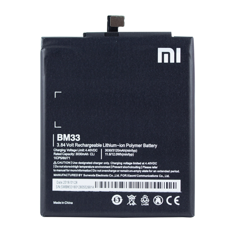 Xiaomi - Lítium-Ion-Polimer Akkumulátor - Bm33 - Xiaomi Mi 4i - 3000mah