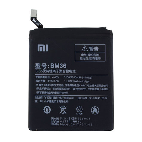 Xiaomi - Lítium-Ion Akkumulátor - Bm36 - Xiaomi Mi 5s - 3100mah