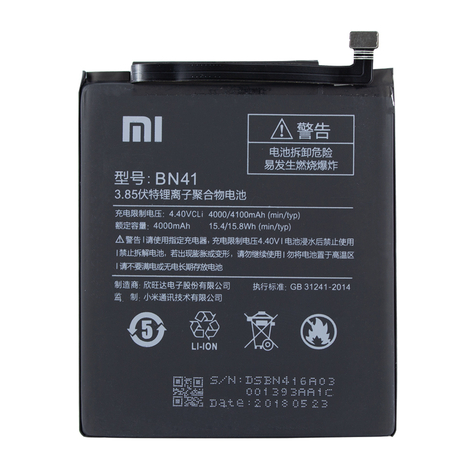 Xiaomi - Lítium-Ion Akkumulátor - Bn41 - Xiaomi Redmi Note 4 - 4000mah