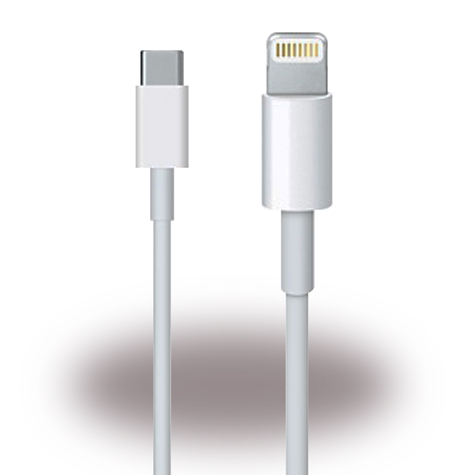 Apple - Mk0x2zm/A - 1 Méteres Adatkábel / Töltőkábel Usb C Típusú - Iphone 8, 7, 7+, 6s, 6s+ - Fehér Színű