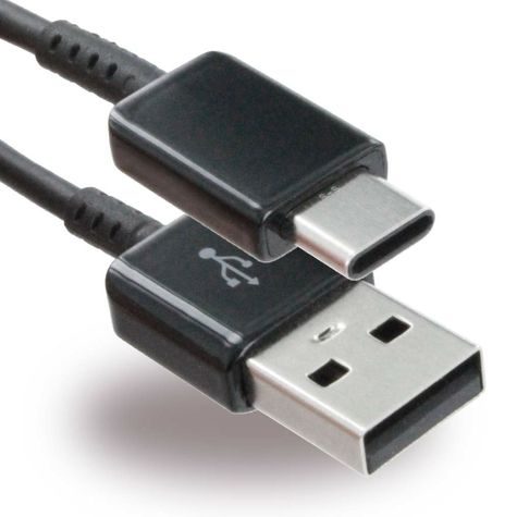 Samsung - Töltőkábel / adatkábel - USB-C típusú USB-re - 1,5m - Fekete