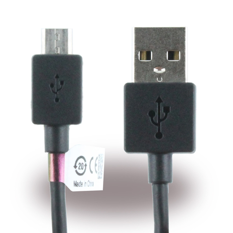 Sony - EC801 / EC803 - Micro USB adatkábel - 1m > Fekete