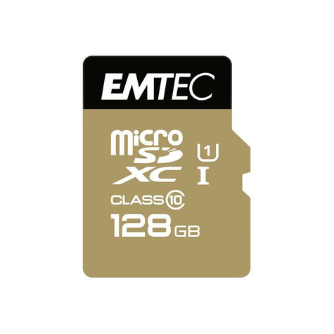 Microsdxc 128gb Emtec + Adapter Cl10 Gold+ Uhs-I 85mb/S Blister