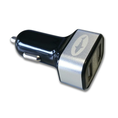 Reekin USB kettős autós töltő 3.1A (amper kijelzővel)