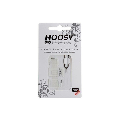 Noosy Nano-Sim Adapter Készlet (3 Darabos Csomag)