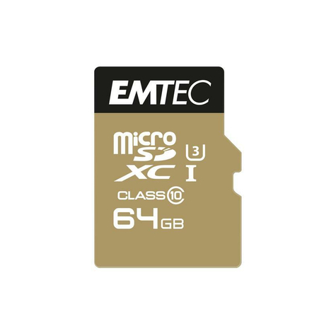 Microsdxc 64gb Emtec Speedin Cl10 95mb/S Fullhd 4k Ultrahd Buborékcsomagolás