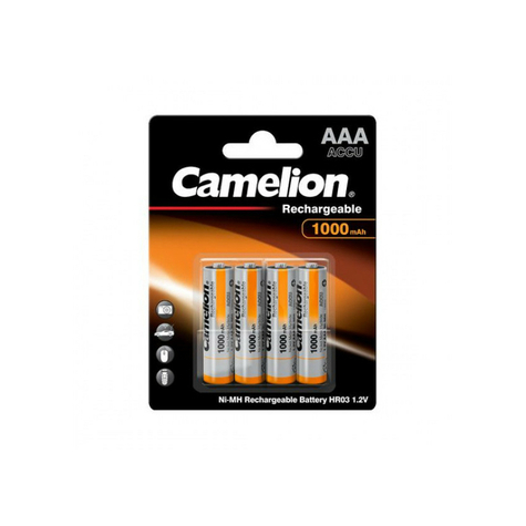 Rechargeable Batteries Camelion Aaa Micro 1000mah (4 Pcs)