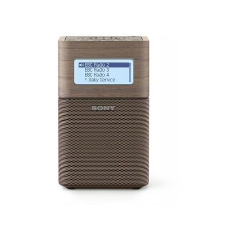 Sony Xdr-V1btd Hordozható Rádiós Óra, Barna