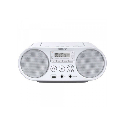 Sony Zs-Ps50w Boombox Cd/Rádió Lejátszó, Fehér Színű