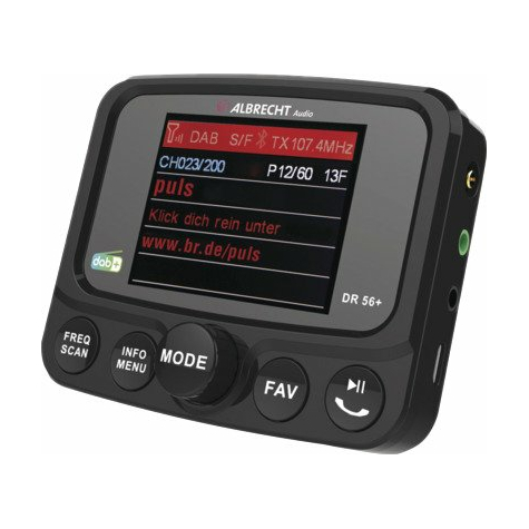 Albrecht Dr 56+ Dab+ Dab+ Autórádió Adapter Bluetooth-Szal