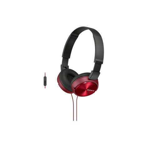 Sony Mdr-Zx310apr Fülhallgató Headset Funkcióval - Piros Színű