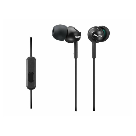 Sony Mdr-Ex110apb Fülhallgató Headset Funkcióval - Fekete Színben