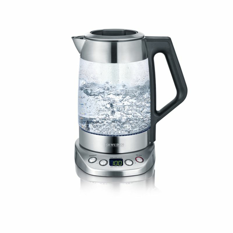 Severin Wk 3479 Glass Tea / Water Kettle 1.7 Liters Glass / Stainless Steel