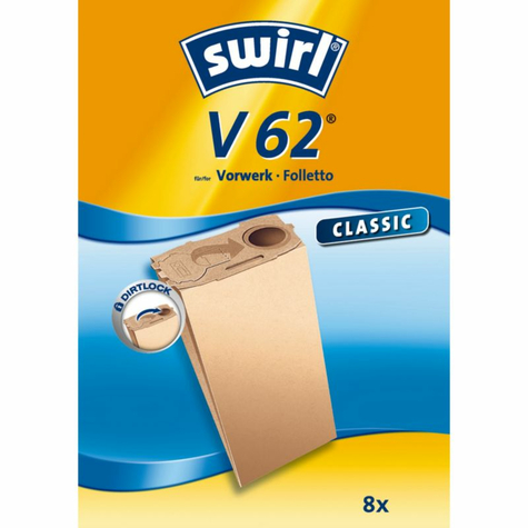 Swirl V 62 Classic porszívózsák speciális papír (8 darabos csomag)