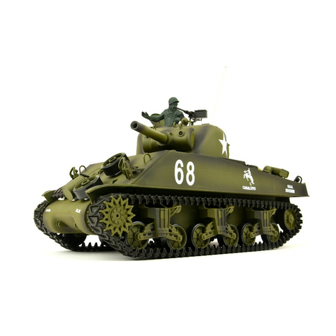 Rc Tank Us M4a3 Sherman Heng Long 1:16 Füsttel És Hanggal + Fém Sebességváltóval +2,4ghz