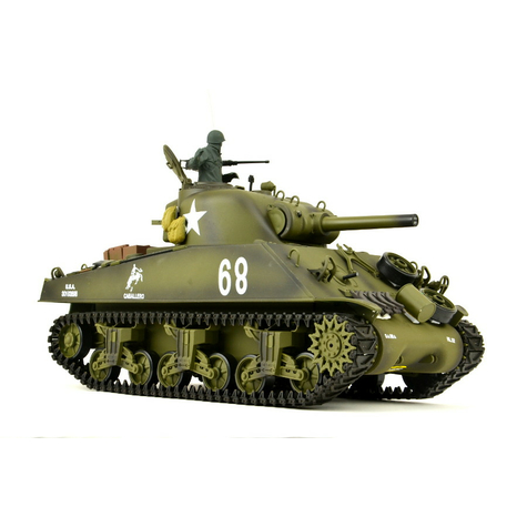 RC Tank US M4A3 Sherman Heng Long 1:16 füst és hang+2,4Ghz Pro modellel