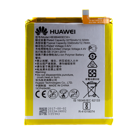Huawei - Hb386483ecw - Lítium-Ion Akkumulátor - Honor 6x, G9 Plus, Nova Plus - 3340mah