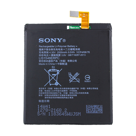 Sony - Lis1546erpc - Xperia C3, C3 Dual, T3 Lte - 2500mah - Li-Polimer Akkumulátor