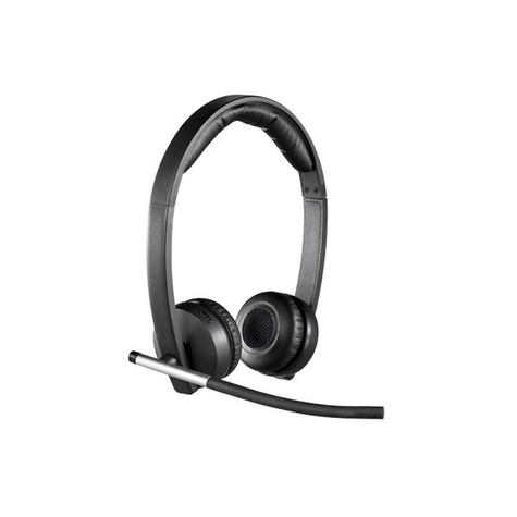 Logitech Vezeték Nélküli Headset Dual H820e - Headset - Fülhallgató - Dect - Vezeték Nélküli