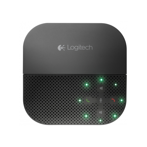 Logitech Mobile Speakerphone P710e - Kutyamentes Kihangosító - Bluetooth - Vezeték Nélküli, Vezetékes - Nfc