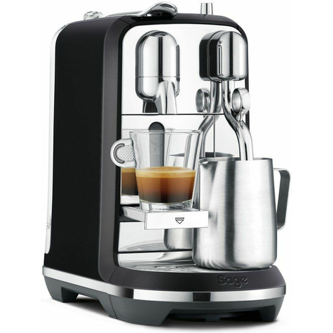 Sage Nespresso Sne800btr Creatista Plus Black Truffle Capsule Machine