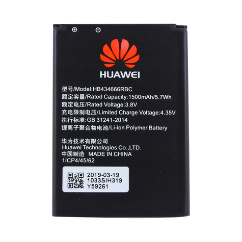 Huawei - Hb434666rbc - Li-Ion Polimer Akkumulátor - E5573, E5577 R216 - 1500mah