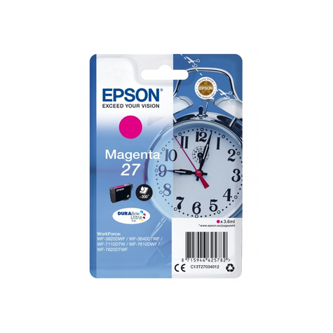 Epson Tinta Ébresztőóra Magenta C13t27034012 | Epson - C13t27034012