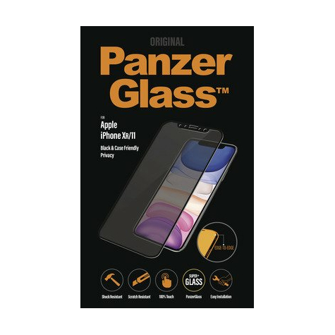 Panzerglass Apple Iphone Xr/Iphone 11 Tok Barátságos, Peremtől Peremig, Fekete