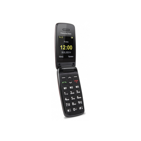 Doro Primo 401 - Flipcase - Egy Sim-Kártya - 5,08 Cm (2 Hüvelyk) - Bluetooth - 800 Mah - Fekete - Piros - Piros