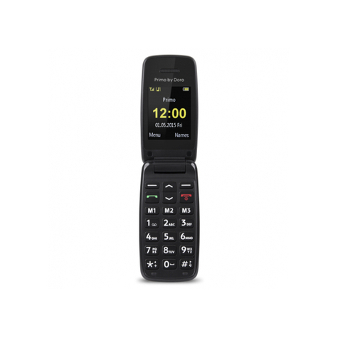 Doro Primo 401 - Flipcase - Egy Sim-Kártya - 5,08 Cm (2 Hüvelyk) - Bluetooth - 500 Mah - Fekete