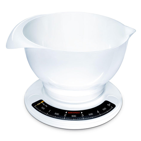 Soehnle Culina Pro - Mechanikus konyhai mérleg - 5 kg - 50 g - Fehér - Műanyag