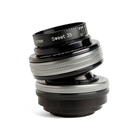 Lensbaby Composer Pro II édes 35 optikával - SLR - 4/3 - 0,19 m - Micro Four Thirds - Manuális - 3,5 cm