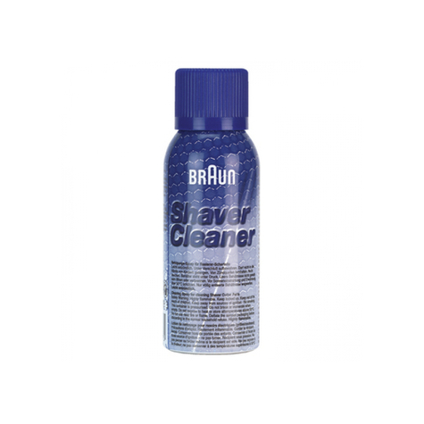 Braun Shaver Cleaner - Cleaning Spray For Razor