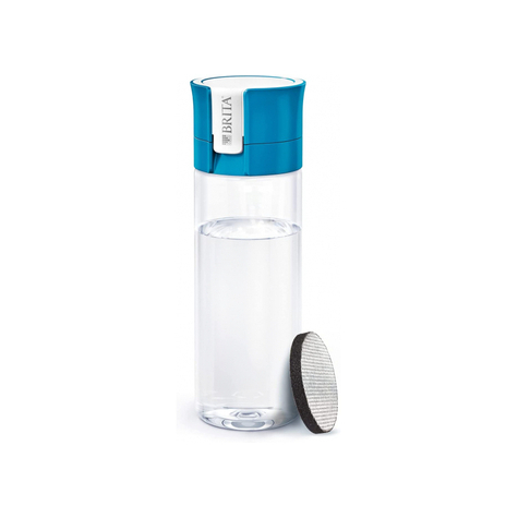 Brita Fill&Go Bottle Filtr Blue - Vízszűrő Palack - Kék - Átlátszó - Műanyag - Szintetikus - 1 L - Németország