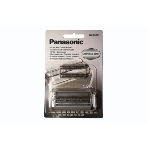 Panasonic Wes9007 - Rozsdamentes Acél - Rozsdamentes Acél - Es7027 - 7026 - 7017 - 7016 - 8068 - 8066 - 7006 - 7003 - 883 - 882 - 766 - 765 - 762 - 8017 - 8018 & 8026