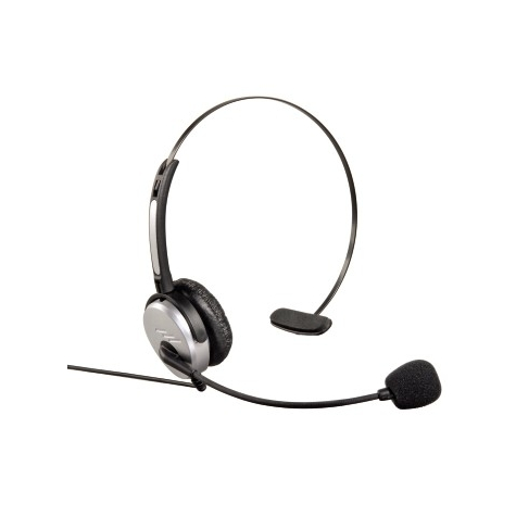 Hama Headband Headset - Fejhallgató - Fekete - Ezüst - Monofonikus - Vezetékes - 2,5 Mm - Telefon
