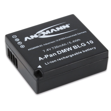 Ansmann 1400-0063 - Lítium-Ion (Li-Ion) - 730 Mah - Fényképezőgép - Panasonic Lumix Dmc- Gf6 / Dmc-Gx7 - 7,4 V - 1 Db(Ok)