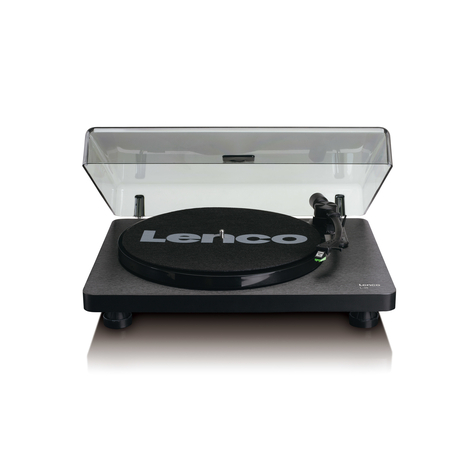 Stl Lenco L-30 Black - Szíjhajtású Audio Lemezjátszó - Fekete - Mdf - 33.45 Rpm - 30 Cm - 30 Cm
