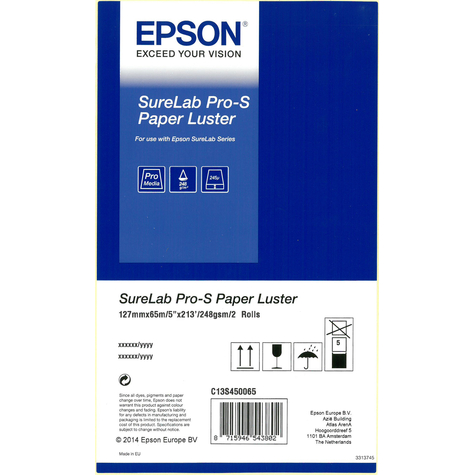 Epson Surelab Pro-S Luster Bp 5x65 2 Tekercs Epson Surelab Pro-S Papír Luster Bp 5x65 2 Tekercs