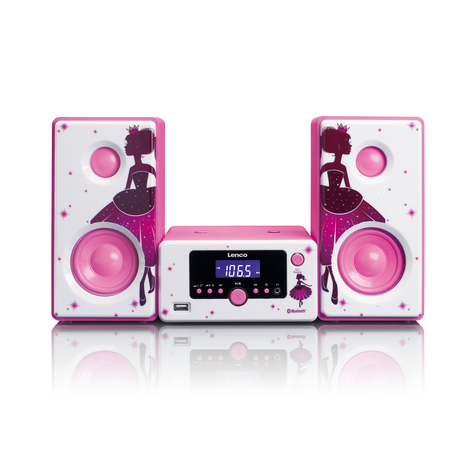 Stl Mc-020 Home Audio Mini Rendszer Rózsaszín - Fehér 10 W