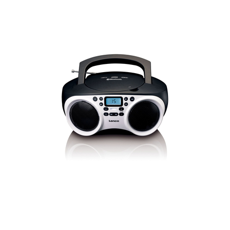 Stl Lenco Sdc-501 - Fm - Portable Cd Player - Black - White - Lcd - Buttons - Ac - Dc