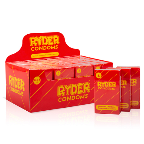 Ryder Condooms - 24 X 3 Darab