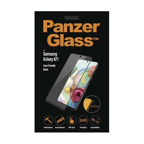 Panzerglass Samsung Galaxy A71 Tok Barátságos Edge-To-Edge, Fekete