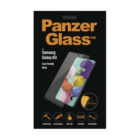Panzerglass Samsung Galaxy A51 Tok Barátságos Edge-To-Edge, Fekete