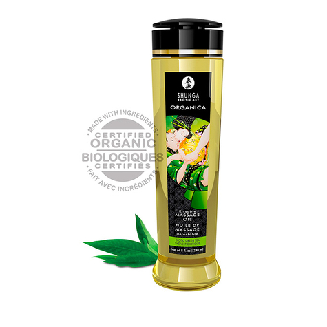 Shunga Masszázsolaj Organica Egzotikus Zöld Tea 240ml