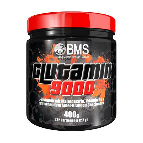 Bms Glutamin 9000, 400 G-Os Konzervdoboz, Alma-Narancs