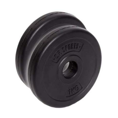 C.P. Sports Weight Plates, 1 Pair, Plastic Coated Cement, 30/31 Mm