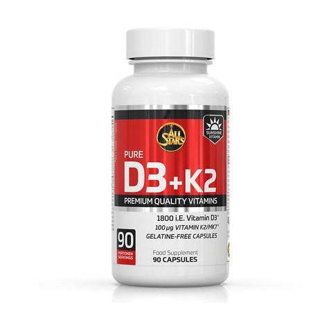 All Stars D3-Vitamin + K2, 90 Kapszula Adag